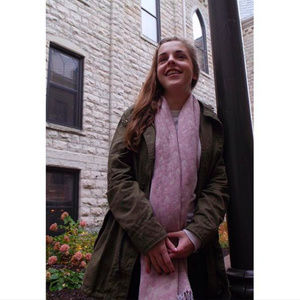 Army green jacket and leg warmer combo!